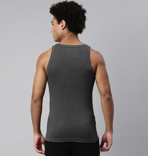 Men Pack of 2 Solid Innerwear Vests #015-VEST